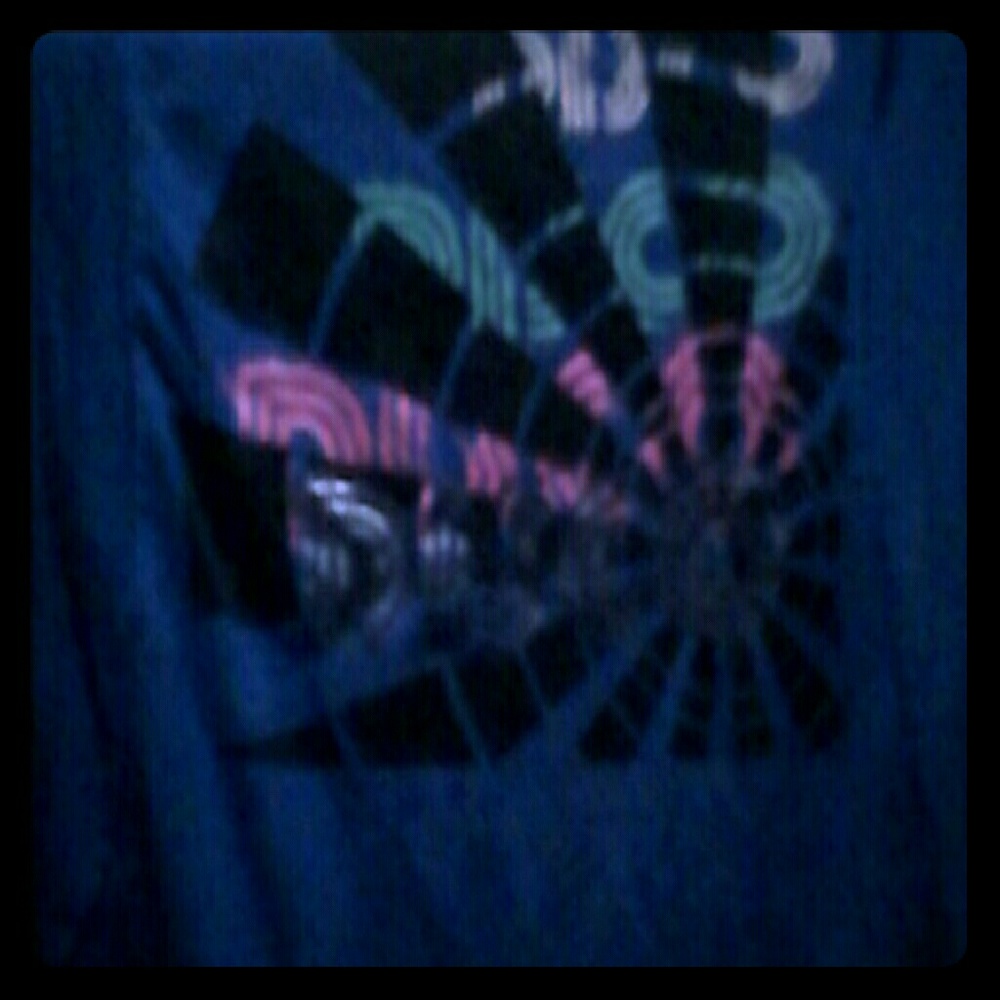 Blue disco shirt